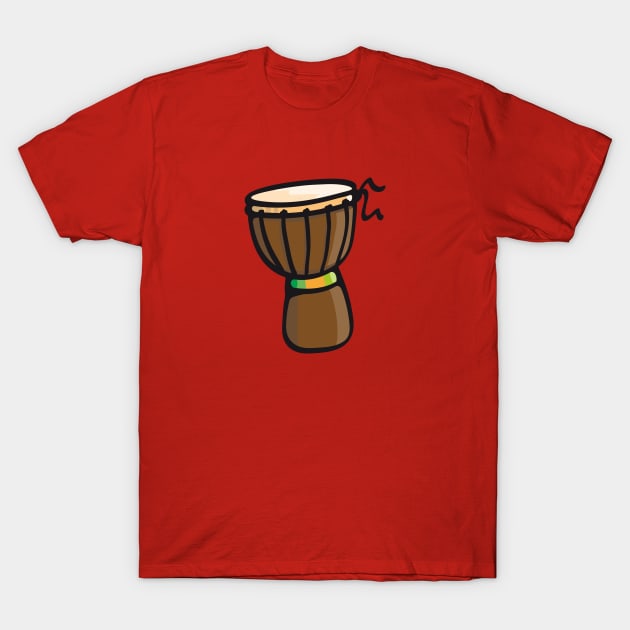 Djembe Drum T-Shirt by schlag.art